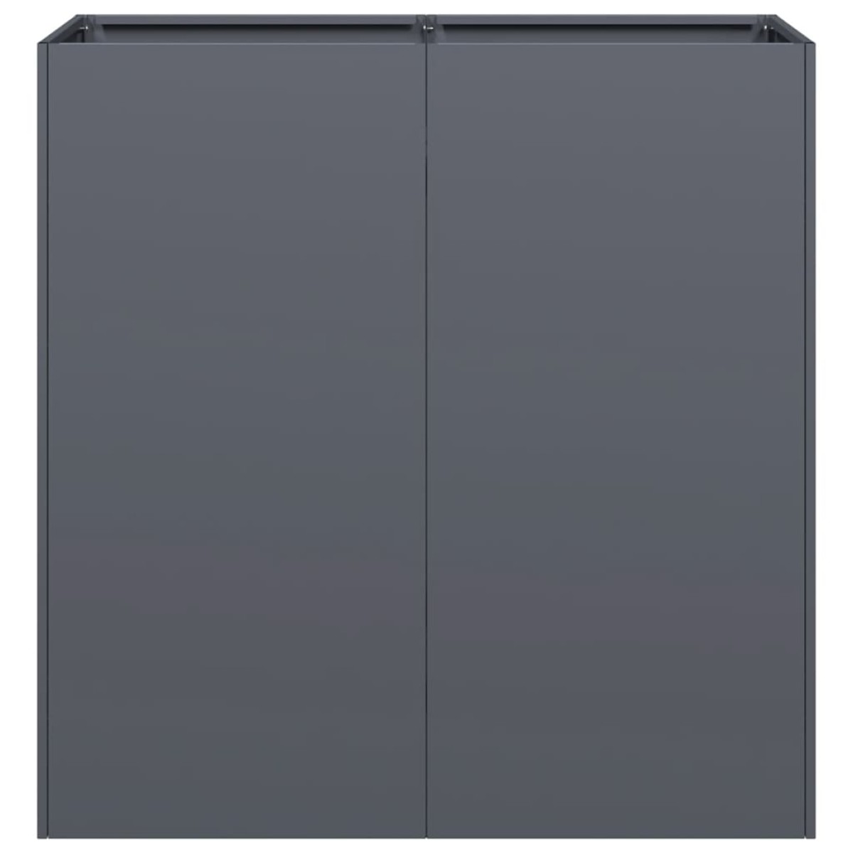 vidaXL Ζαρντινιέρα Ανθρακί 80x40x80 εκ. από Χάλυβα Ψυχρής Έλασης