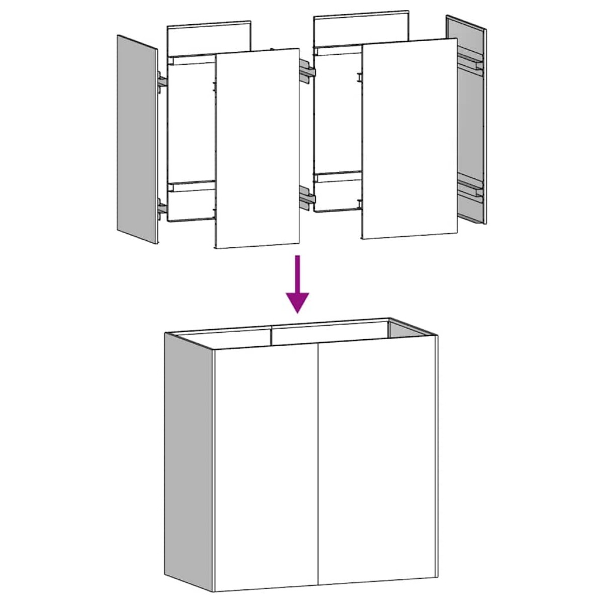 vidaXL Ζαρντινιέρα Λαδί 80x40x80 εκ. από Χάλυβα Ψυχρής Έλασης