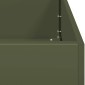 vidaXL Ζαρντινιέρα Λαδί 80x40x80 εκ. από Χάλυβα Ψυχρής Έλασης