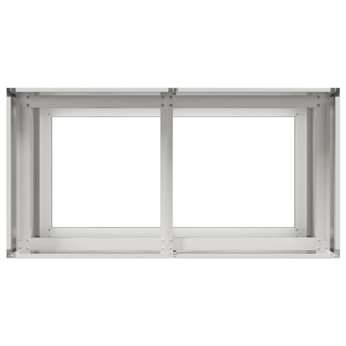 vidaXL Ζαρντινιέρα 80x40x80 εκ. από Ανοξείδωτο Ατσάλι
