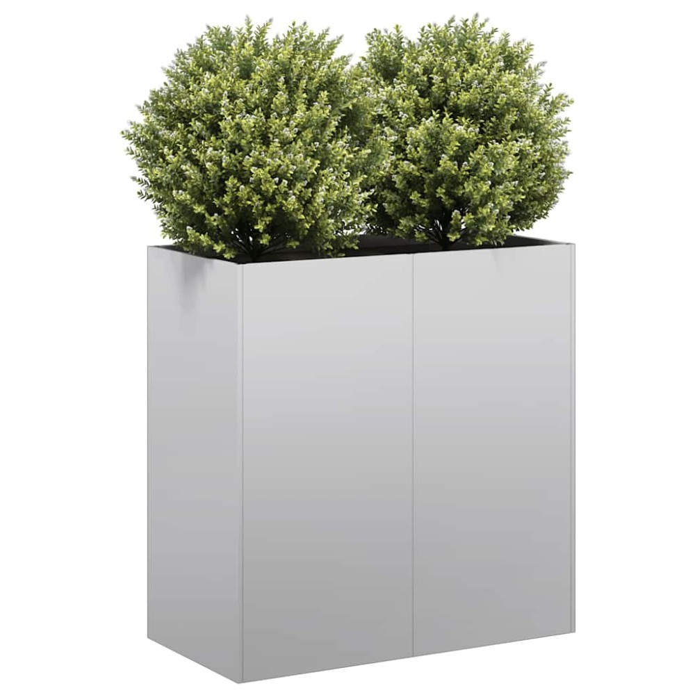 vidaXL Ζαρντινιέρα 80x40x80 εκ. από Γαλβανισμένο Ατσάλι