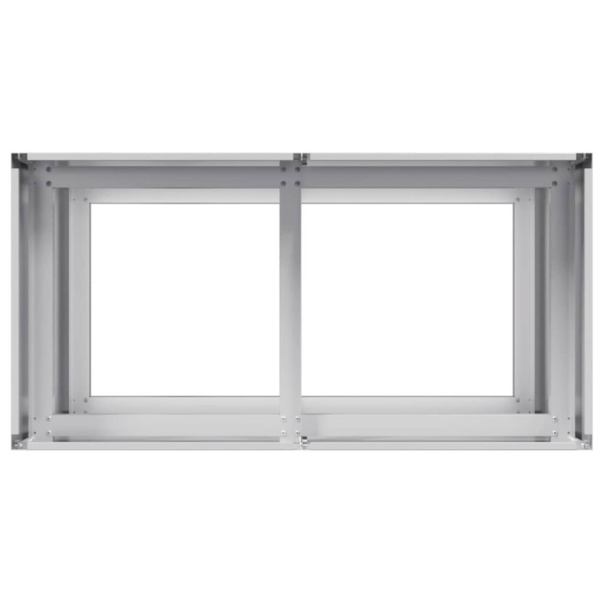 vidaXL Ζαρντινιέρα 80x40x80 εκ. από Γαλβανισμένο Ατσάλι