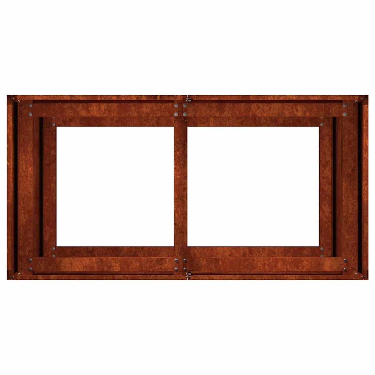 vidaXL Ζαρντινιέρα Σκουριασμένο 80x40x80εκ. Ατσάλι Σκληρυθέν στον Αέρα