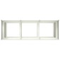 vidaXL Ζαρντινιέρα Λευκή 120x40x80 εκ. από Χάλυβα Ψυχρής Έλασης