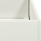 vidaXL Ζαρντινιέρα Λευκή 120x40x80 εκ. από Χάλυβα Ψυχρής Έλασης