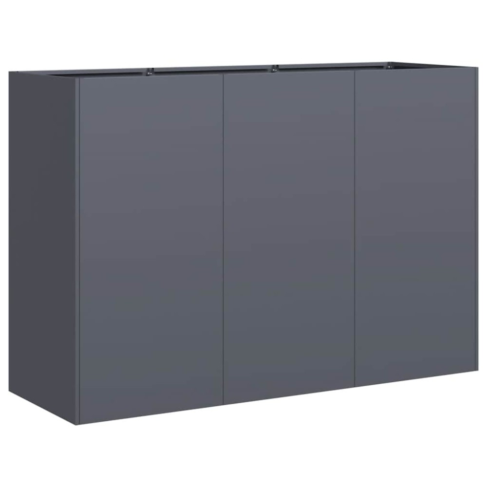 vidaXL Ζαρντινιέρα Ανθρακί 120x40x80 εκ. από Χάλυβα Ψυχρής Έλασης
