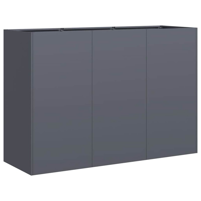 vidaXL Ζαρντινιέρα Ανθρακί 120x40x80 εκ. από Χάλυβα Ψυχρής Έλασης