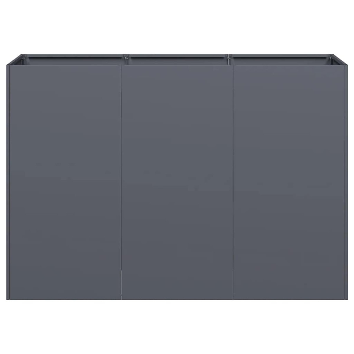 vidaXL Ζαρντινιέρα Ανθρακί 120x40x80 εκ. από Χάλυβα Ψυχρής Έλασης