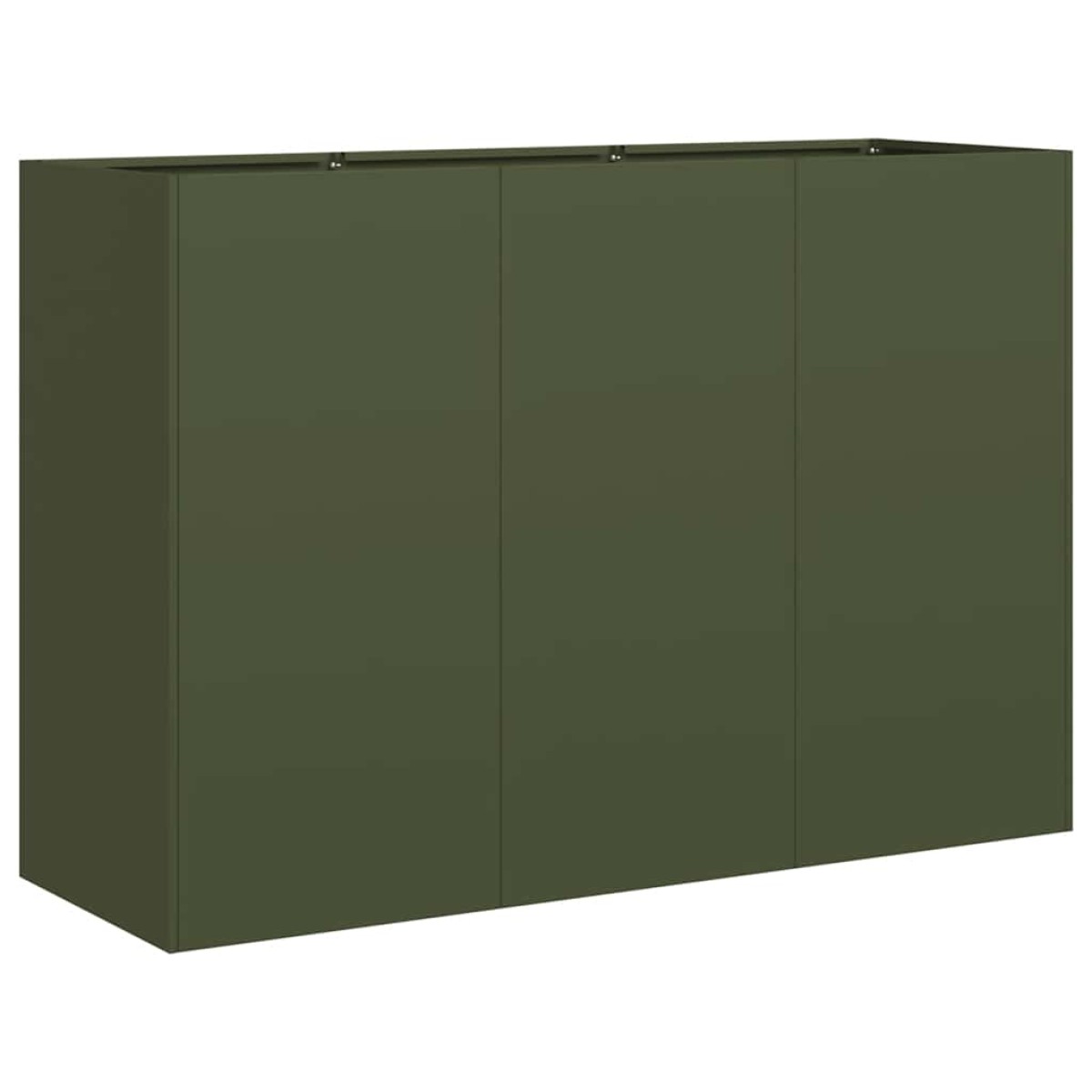 vidaXL Ζαρντινιέρα Λαδί 120x40x80 εκ. από Χάλυβα Ψυχρής Έλασης