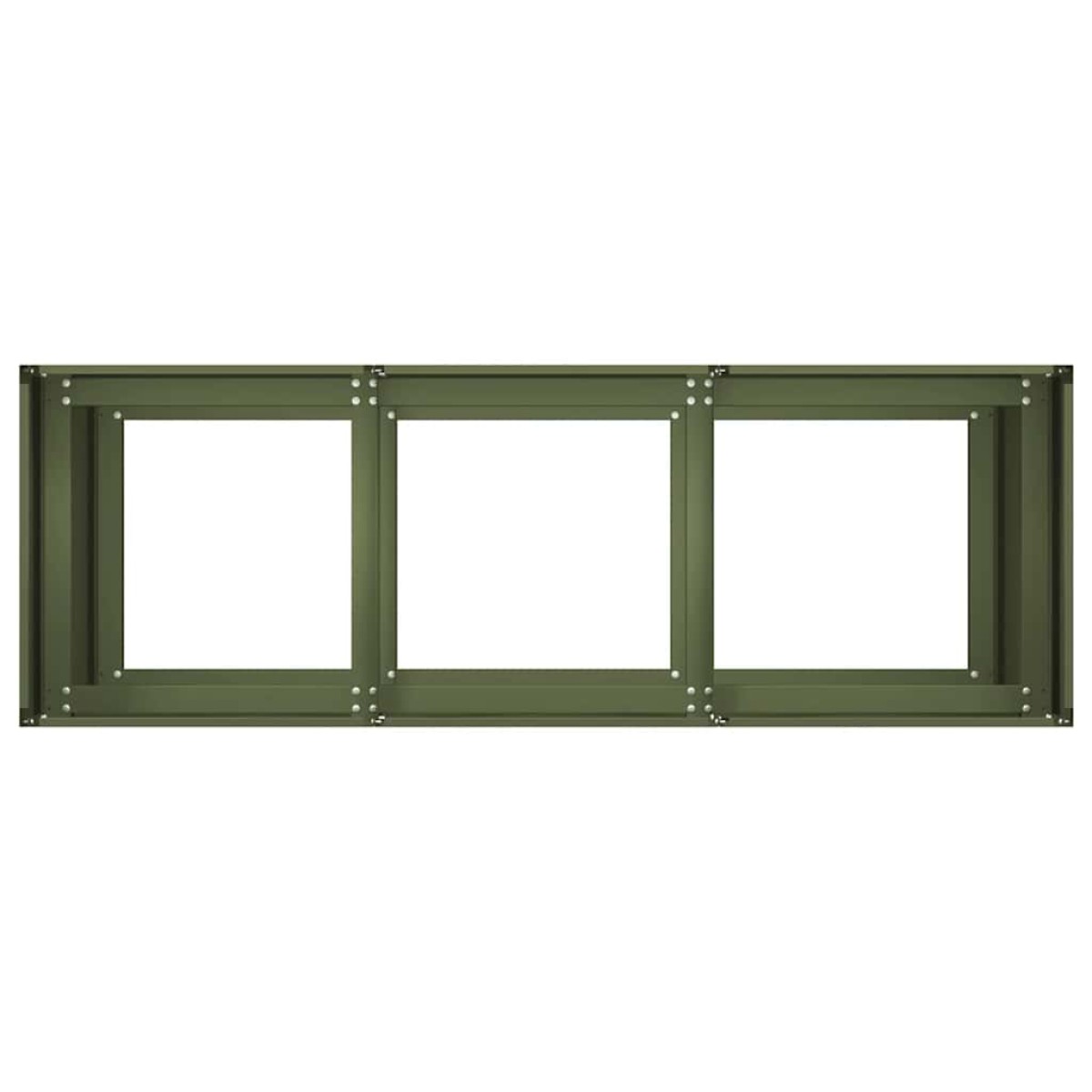 vidaXL Ζαρντινιέρα Λαδί 120x40x80 εκ. από Χάλυβα Ψυχρής Έλασης