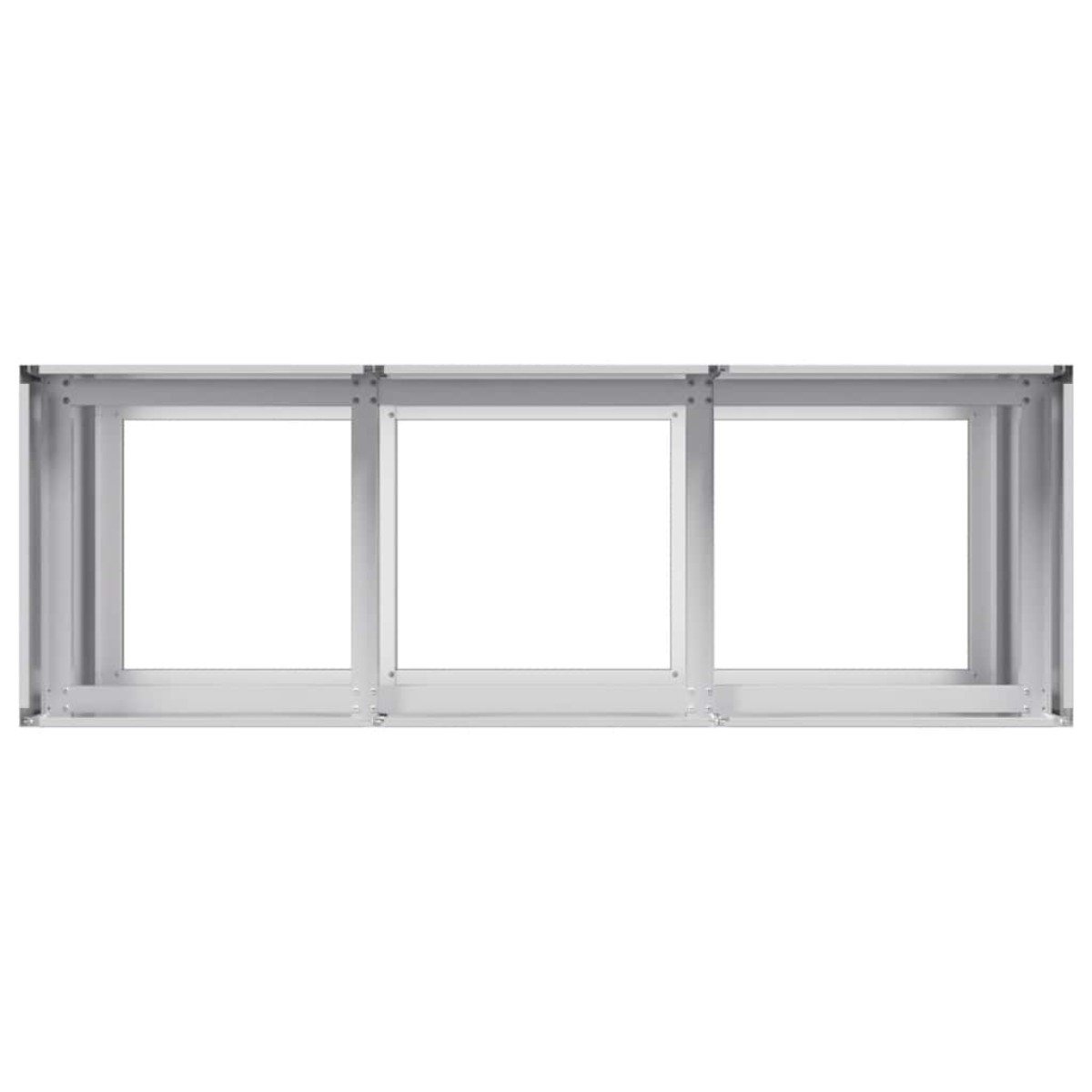 vidaXL Ζαρντινιέρα 120x40x80 εκ. από Γαλβανισμένο Ατσάλι