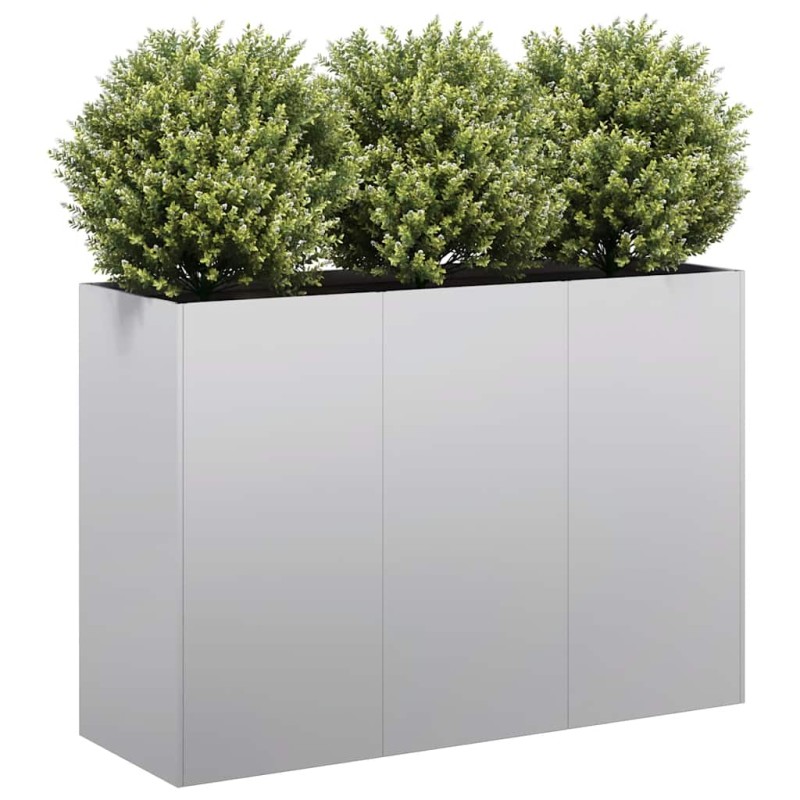 vidaXL Ζαρντινιέρα 120x40x80 εκ. από Γαλβανισμένο Ατσάλι