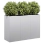 vidaXL Ζαρντινιέρα 120x40x80 εκ. από Γαλβανισμένο Ατσάλι