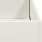 vidaXL Ζαρντινιέρα Λευκή 200x40x80 εκ. από Χάλυβα Ψυχρής Έλασης