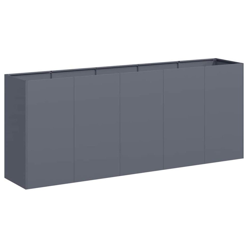 vidaXL Ζαρντινιέρα Ανθρακί 200x40x80 εκ. από Χάλυβα Ψυχρής Έλασης
