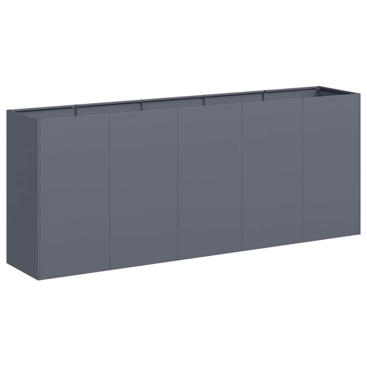 vidaXL Ζαρντινιέρα Ανθρακί 200x40x80 εκ. από Χάλυβα Ψυχρής Έλασης