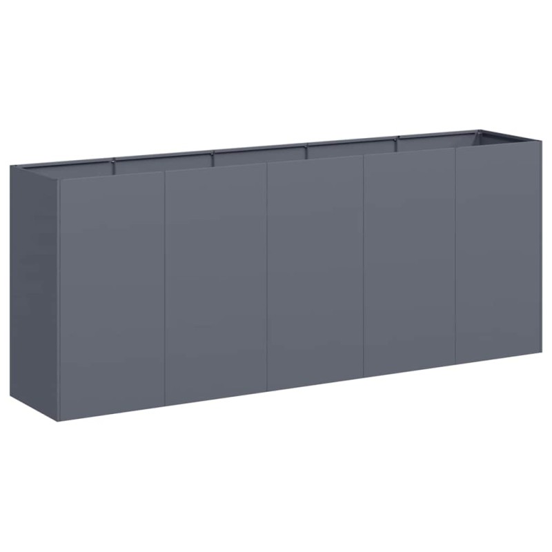vidaXL Ζαρντινιέρα Ανθρακί 200x40x80 εκ. από Χάλυβα Ψυχρής Έλασης