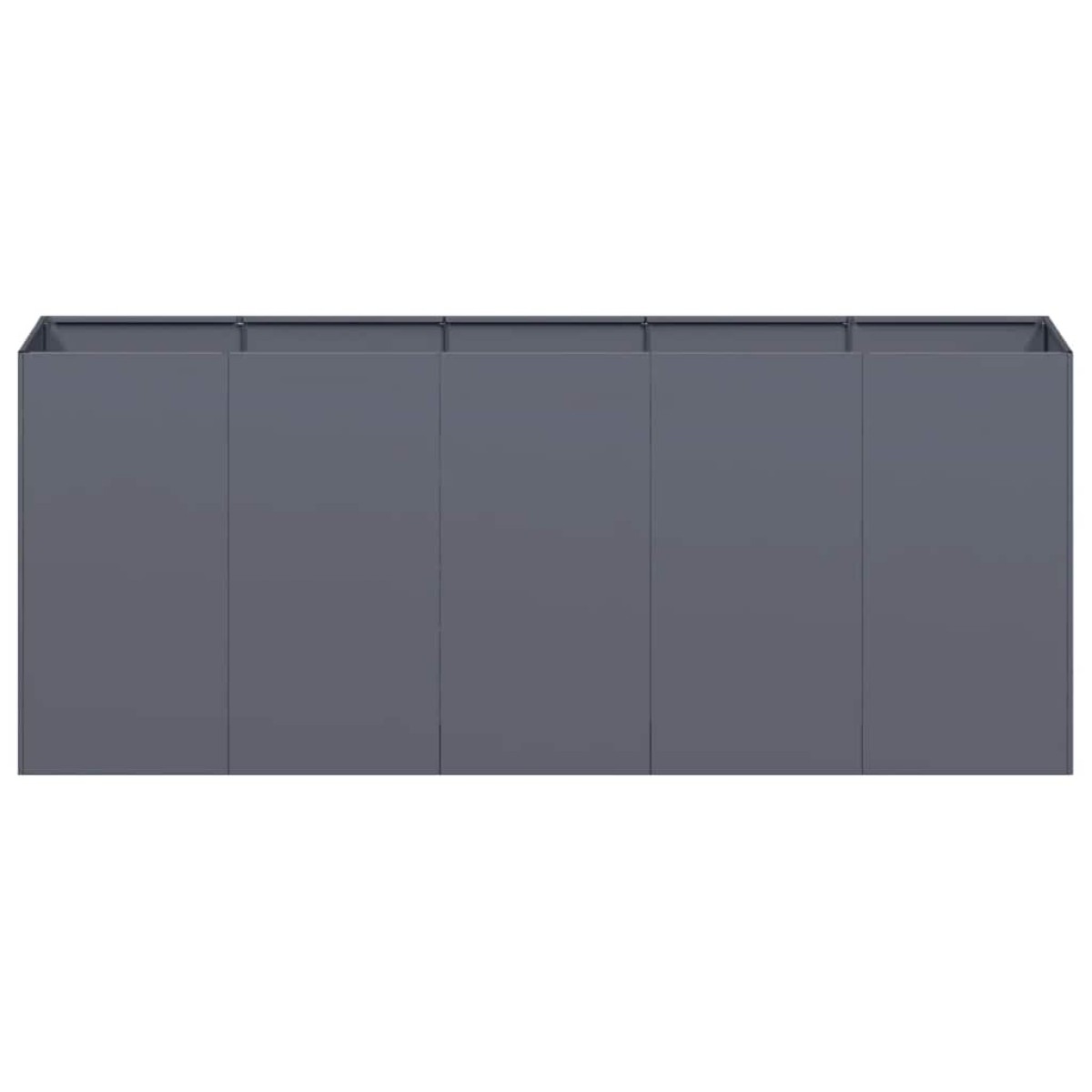 vidaXL Ζαρντινιέρα Ανθρακί 200x40x80 εκ. από Χάλυβα Ψυχρής Έλασης
