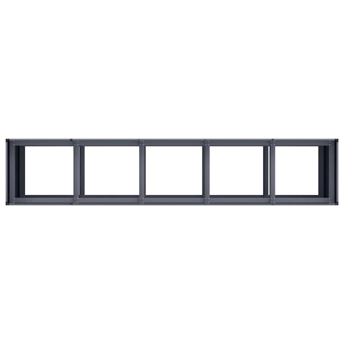 vidaXL Ζαρντινιέρα Ανθρακί 200x40x80 εκ. από Χάλυβα Ψυχρής Έλασης