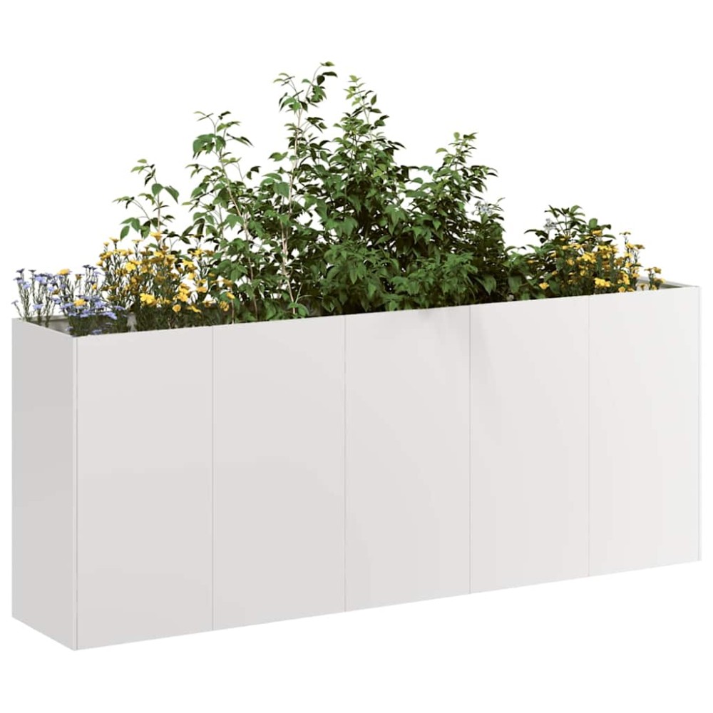vidaXL Ζαρντινιέρα 200x40x80 εκ. από Ανοξείδωτο Ατσάλι