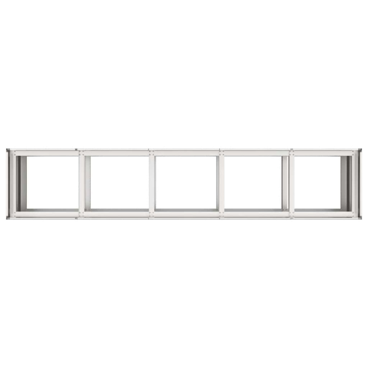 vidaXL Ζαρντινιέρα 200x40x80 εκ. από Ανοξείδωτο Ατσάλι