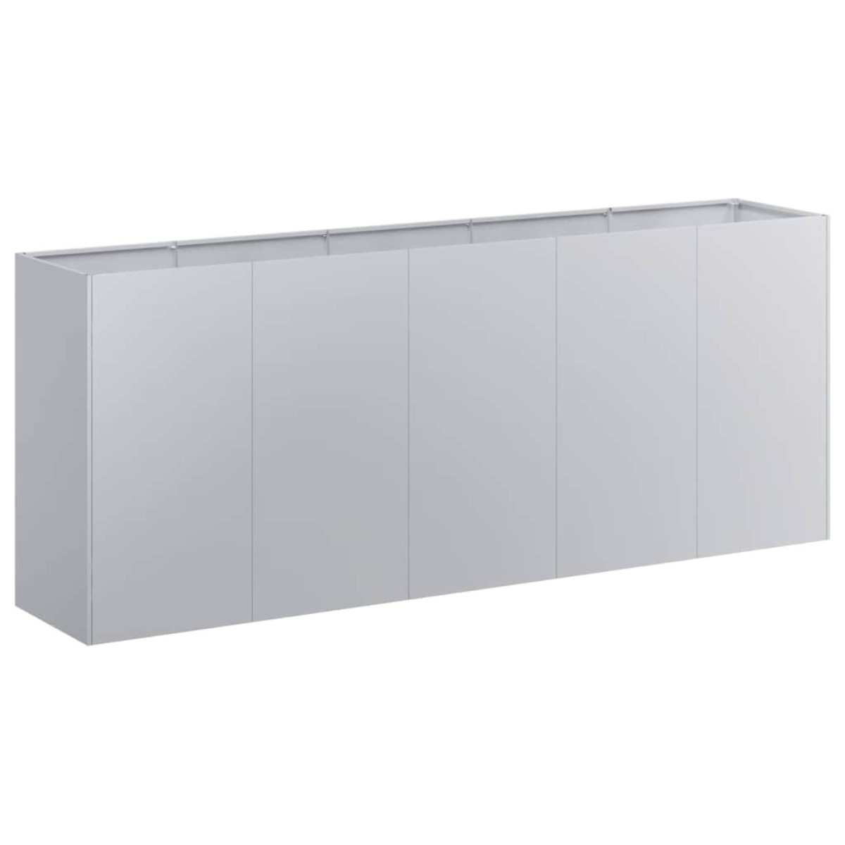 vidaXL Ζαρντινιέρα 200x40x80 εκ. από Γαλβανισμένο Ατσάλι