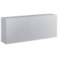 vidaXL Ζαρντινιέρα 200x40x80 εκ. από Γαλβανισμένο Ατσάλι