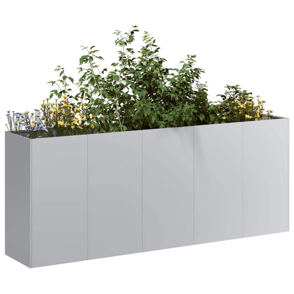 vidaXL Ζαρντινιέρα 200x40x80 εκ. από Γαλβανισμένο Ατσάλι