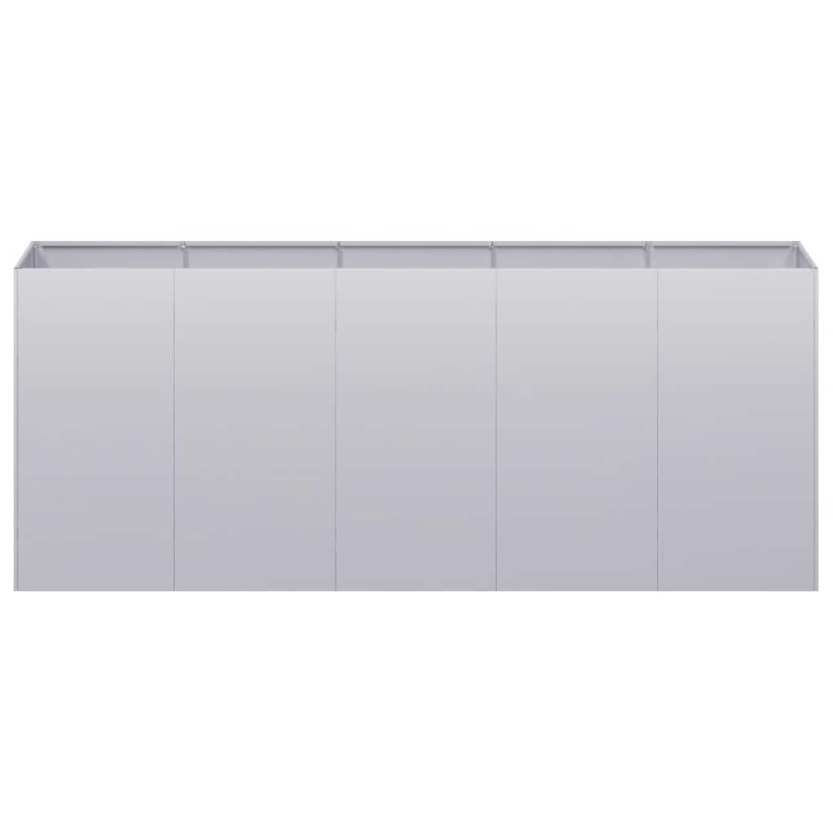 vidaXL Ζαρντινιέρα 200x40x80 εκ. από Γαλβανισμένο Ατσάλι