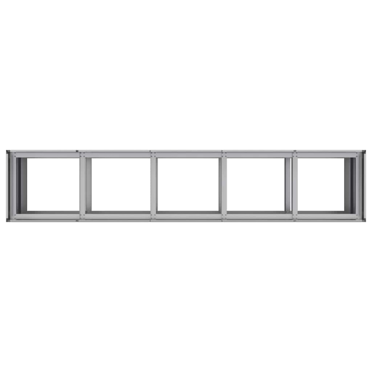 vidaXL Ζαρντινιέρα 200x40x80 εκ. από Γαλβανισμένο Ατσάλι