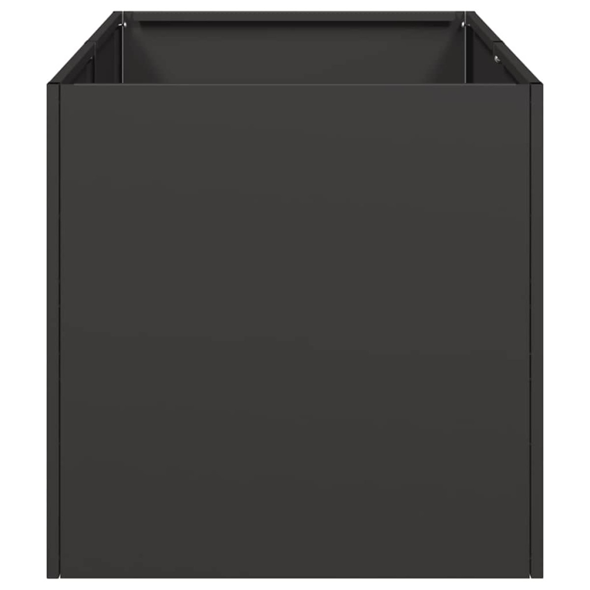 vidaXL Ζαρντινιέρα Μαύρη 40x80x40 εκ. από Χάλυβα Ψυχρής Έλασης