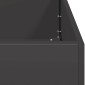 vidaXL Ζαρντινιέρα Μαύρη 40x80x40 εκ. από Χάλυβα Ψυχρής Έλασης