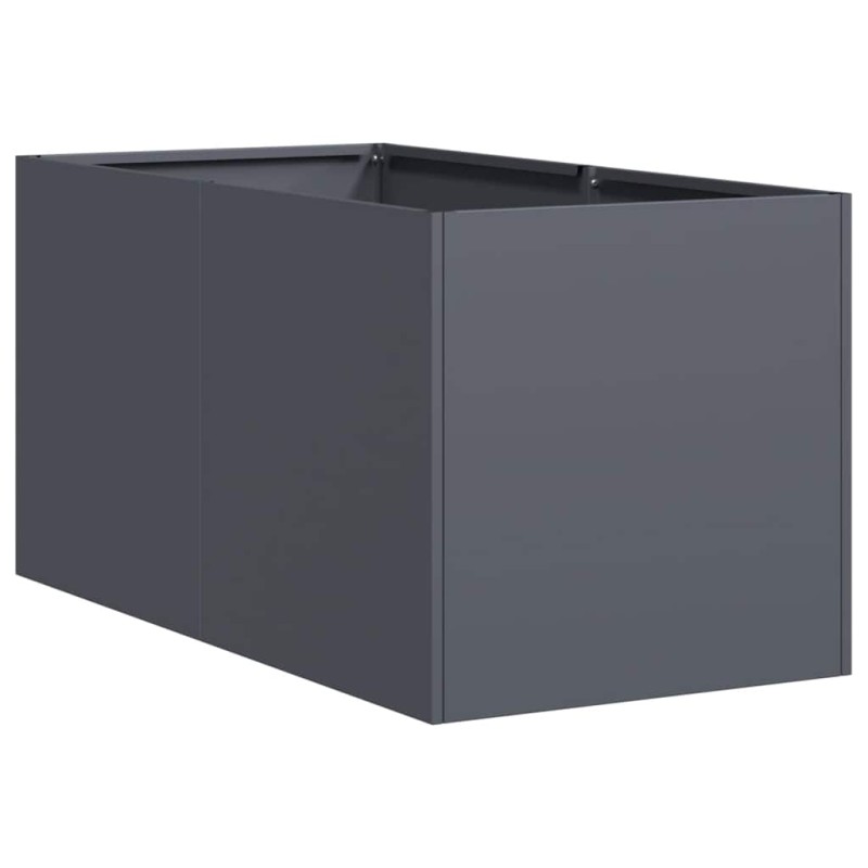 vidaXL Ζαρντινιέρα Ανθρακί 40x80x40 εκ. από Χάλυβα Ψυχρής Έλασης
