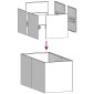 vidaXL Ζαρντινιέρα Λαδί 40x80x40 εκ. από Χάλυβα Ψυχρής Έλασης