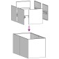 vidaXL Ζαρντινιέρα 40x80x40 εκ. από Ανοξείδωτο Ατσάλι