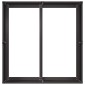 vidaXL Ζαρντινιέρα Μαύρη 80x80x40 εκ. από Χάλυβα Ψυχρής Έλασης