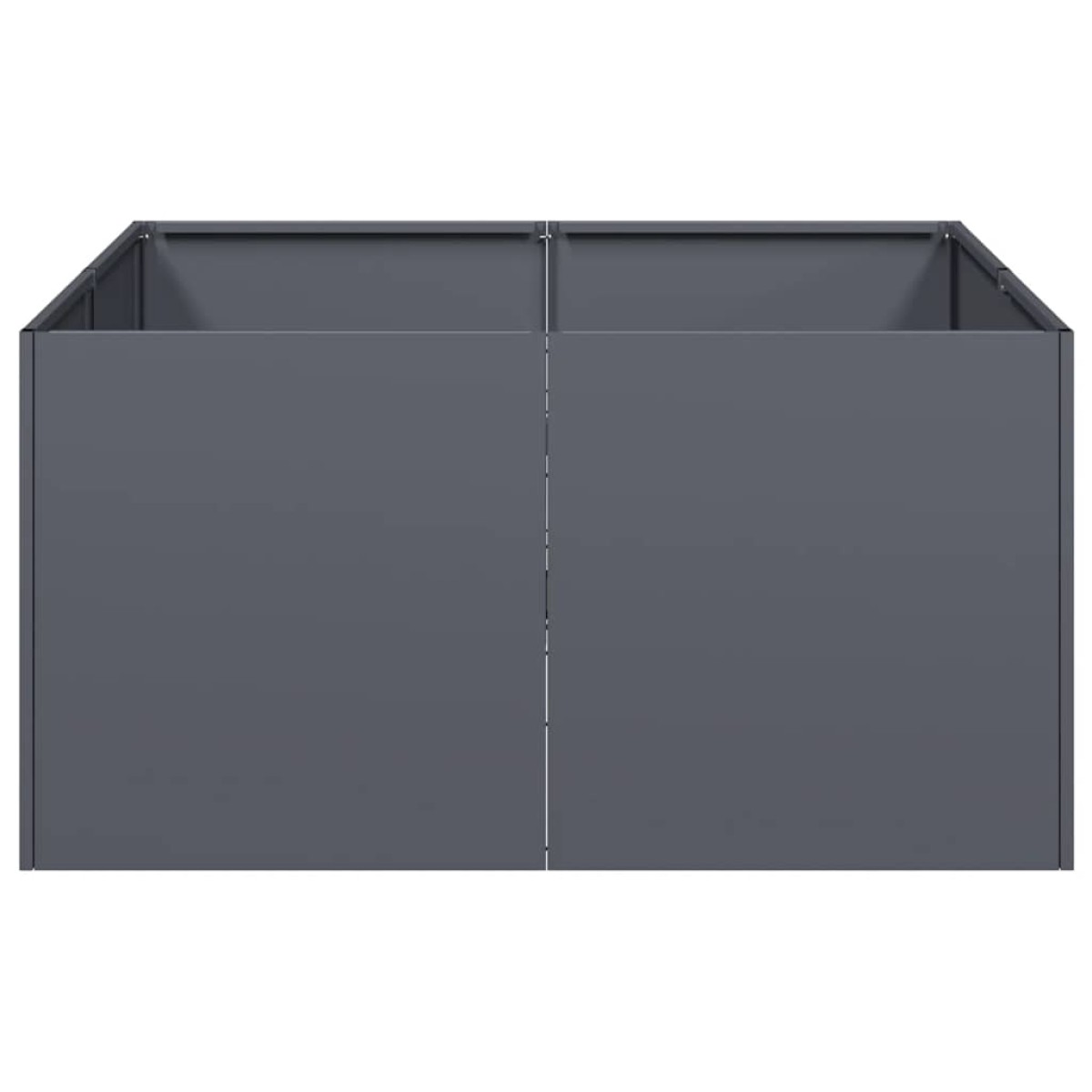 vidaXL Ζαρντινιέρα Ανθρακί 80x80x40 εκ. από Χάλυβα Ψυχρής Έλασης