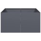 vidaXL Ζαρντινιέρα Ανθρακί 80x80x40 εκ. από Χάλυβα Ψυχρής Έλασης