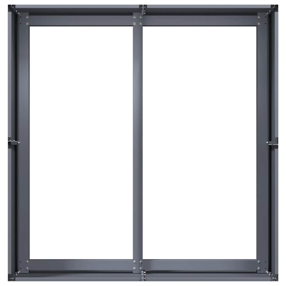 vidaXL Ζαρντινιέρα Ανθρακί 80x80x40 εκ. από Χάλυβα Ψυχρής Έλασης