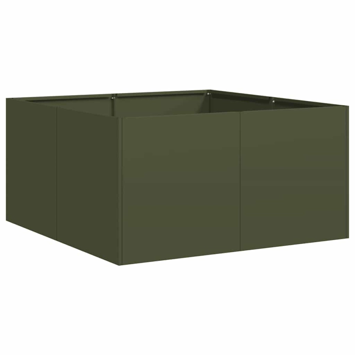 vidaXL Ζαρντινιέρα Λαδί 80x80x40 εκ. από Χάλυβα Ψυχρής Έλασης
