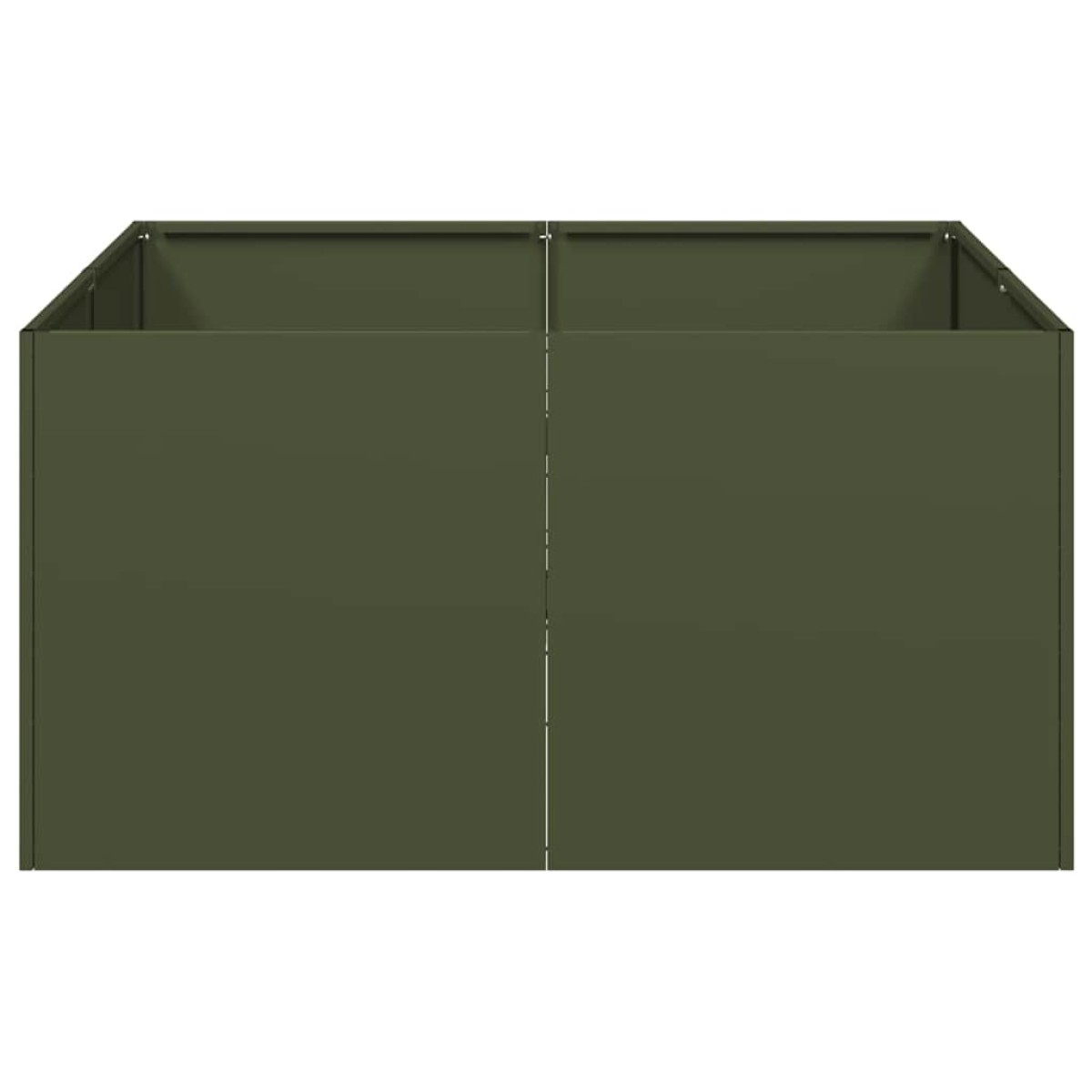 vidaXL Ζαρντινιέρα Λαδί 80x80x40 εκ. από Χάλυβα Ψυχρής Έλασης