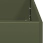 vidaXL Ζαρντινιέρα Λαδί 80x80x40 εκ. από Χάλυβα Ψυχρής Έλασης