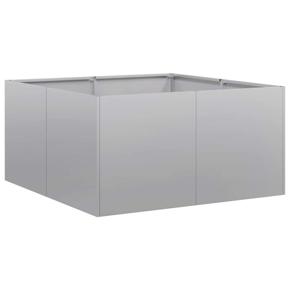 vidaXL Ζαρντινιέρα 80x80x40 εκ. από Γαλβανισμένο Ατσάλι