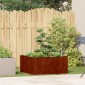 vidaXL Ζαρντινιέρα Σκουριασμένο 80x80x40εκ. Ατσάλι Σκληρυθέν στον Αέρα