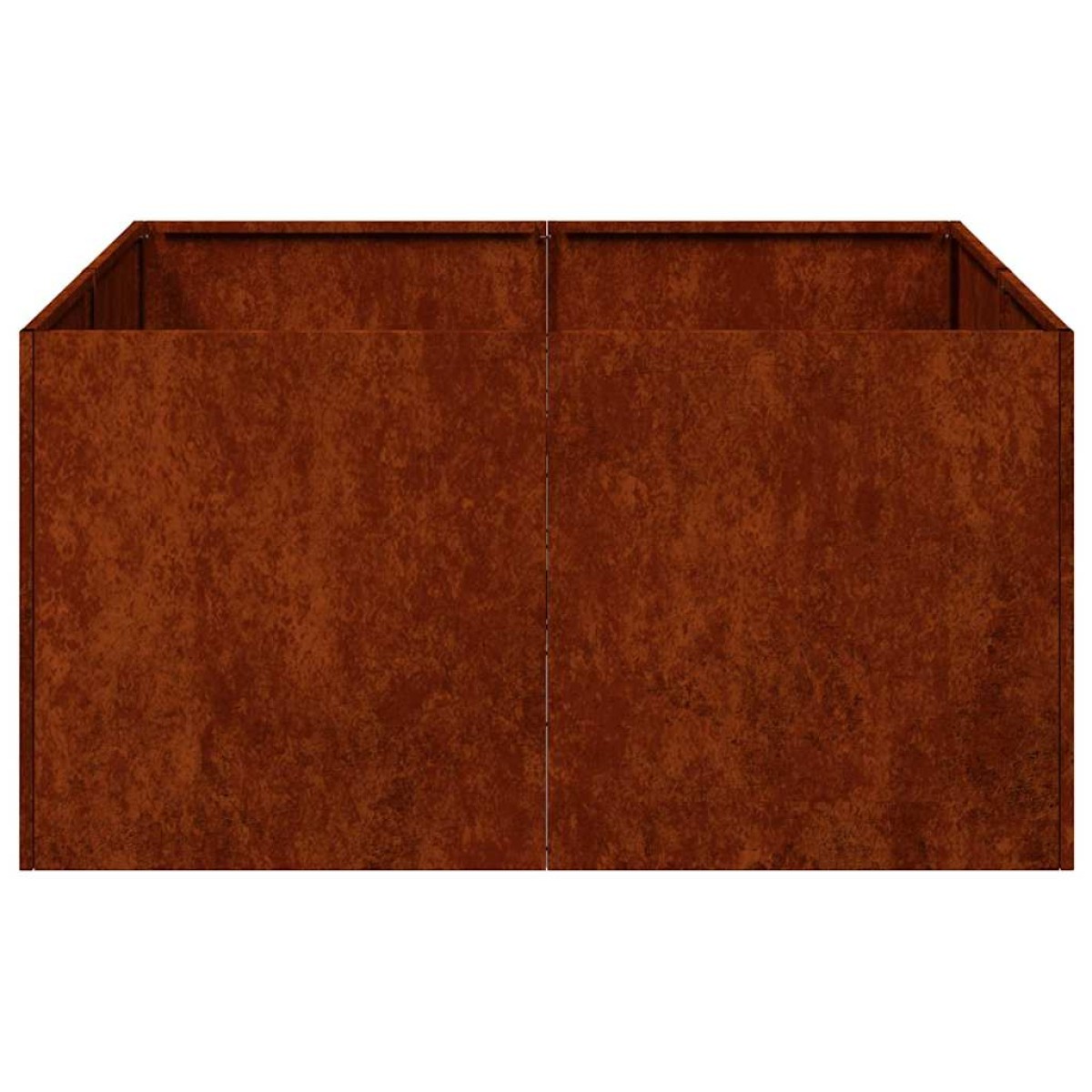 vidaXL Ζαρντινιέρα Σκουριασμένο 80x80x40εκ. Ατσάλι Σκληρυθέν στον Αέρα