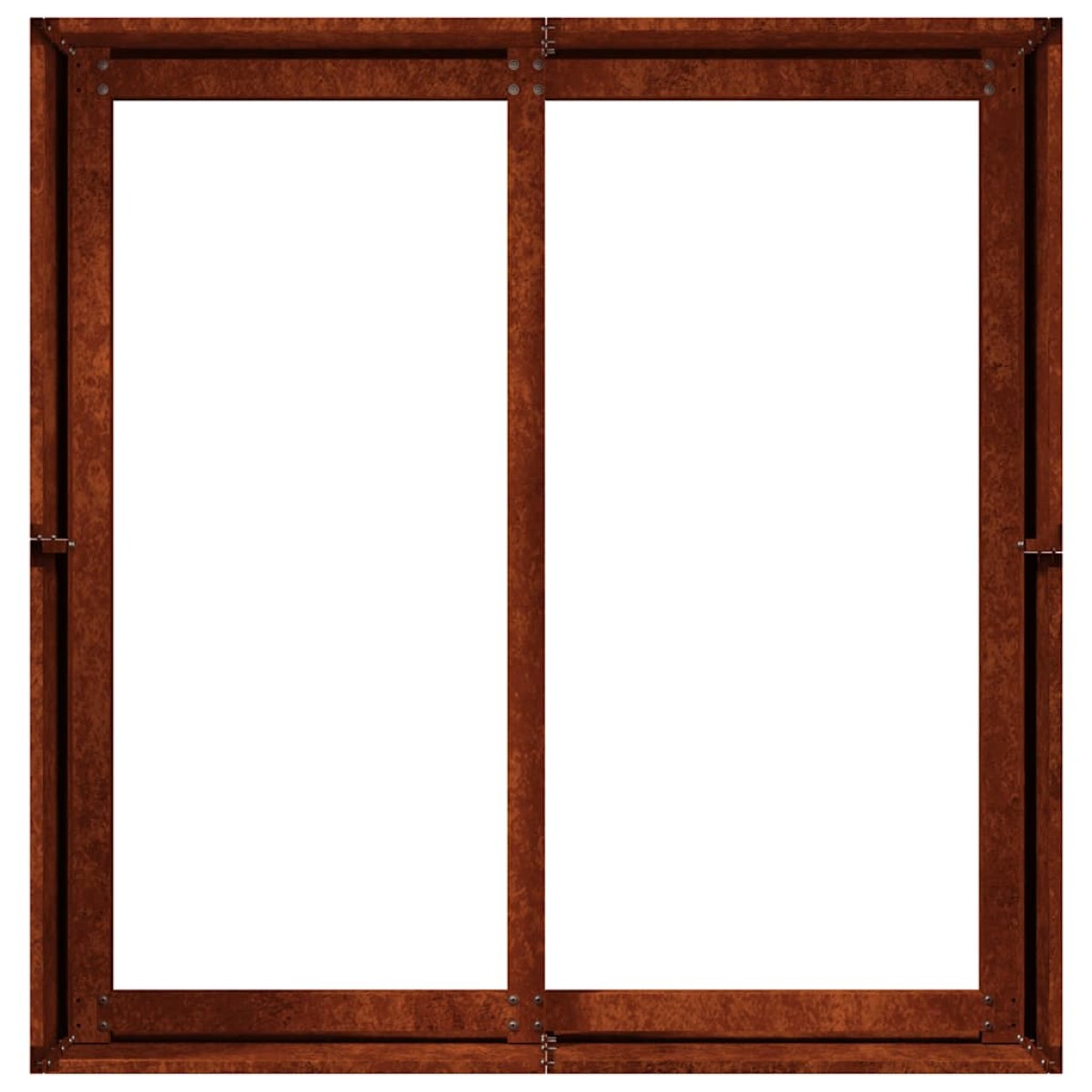 vidaXL Ζαρντινιέρα Σκουριασμένο 80x80x40εκ. Ατσάλι Σκληρυθέν στον Αέρα
