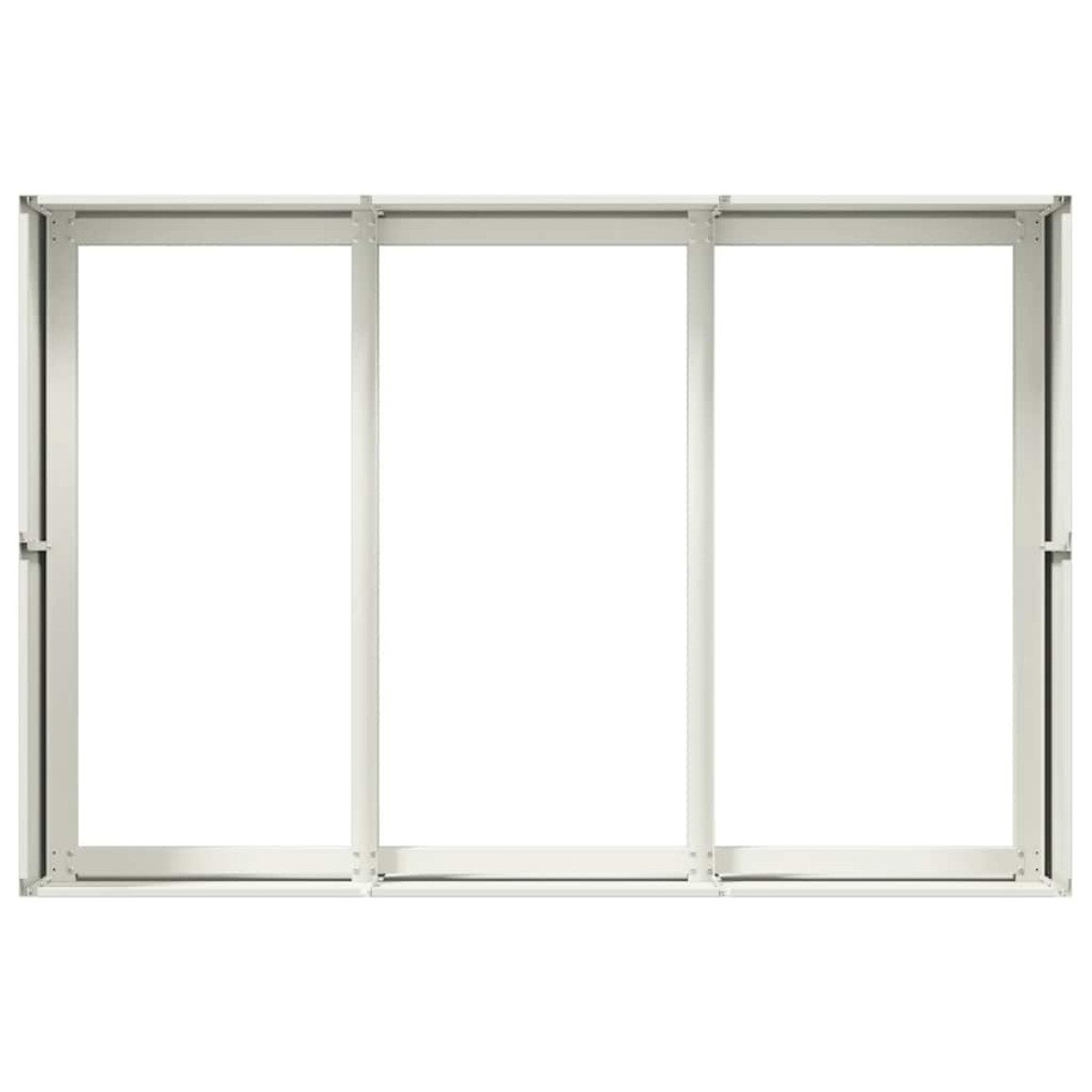 vidaXL Ζαρντινιέρα Λευκή 120x80x40 εκ. από Χάλυβα