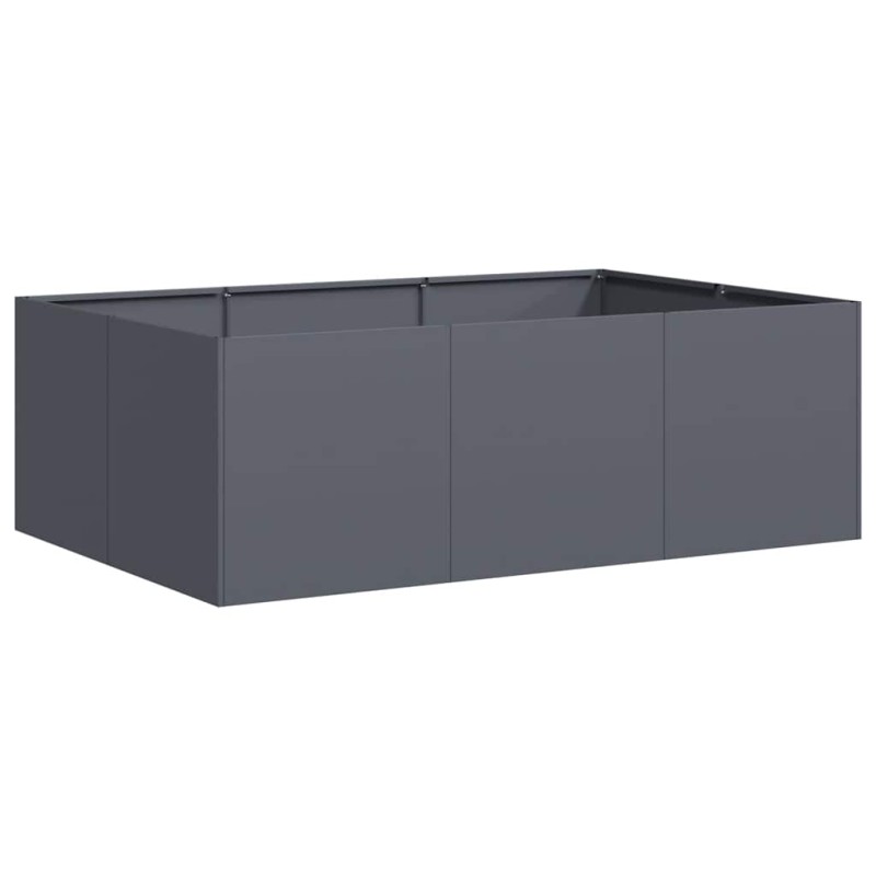 vidaXL Ζαρντινιέρα Ανθρακί 120x80x40 εκ. από Χάλυβα