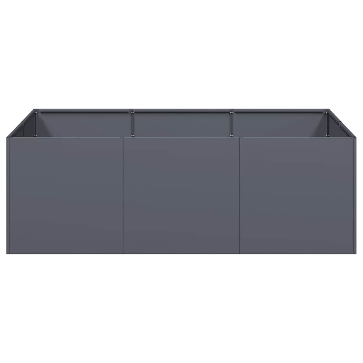 vidaXL Ζαρντινιέρα Ανθρακί 120x80x40 εκ. από Χάλυβα