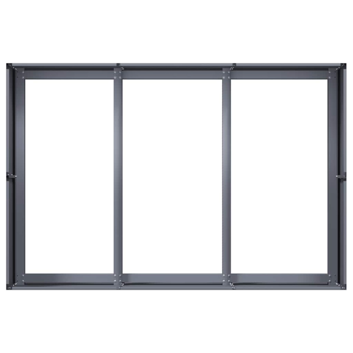 vidaXL Ζαρντινιέρα Ανθρακί 120x80x40 εκ. από Χάλυβα